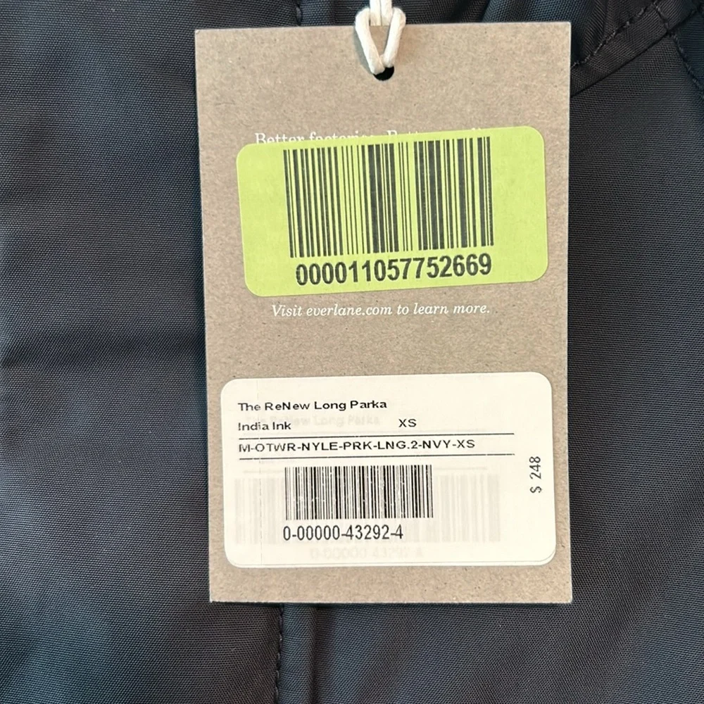 NWT Everlane The ReNew Long Parka
